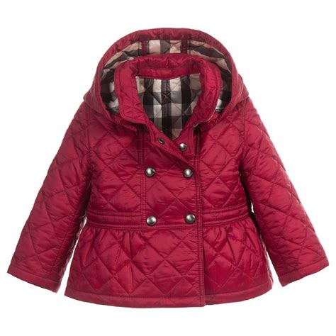 burberry pink kids jacket|Burberry girls jacket.